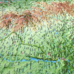 Carte 3D 3DMAP Le Parc Naturel Régional des Volcans d'Auvergne
