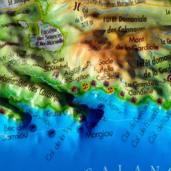 Carte 3D 3DMAP Les Calanques (Marseille-Cassis-La Ciotat)