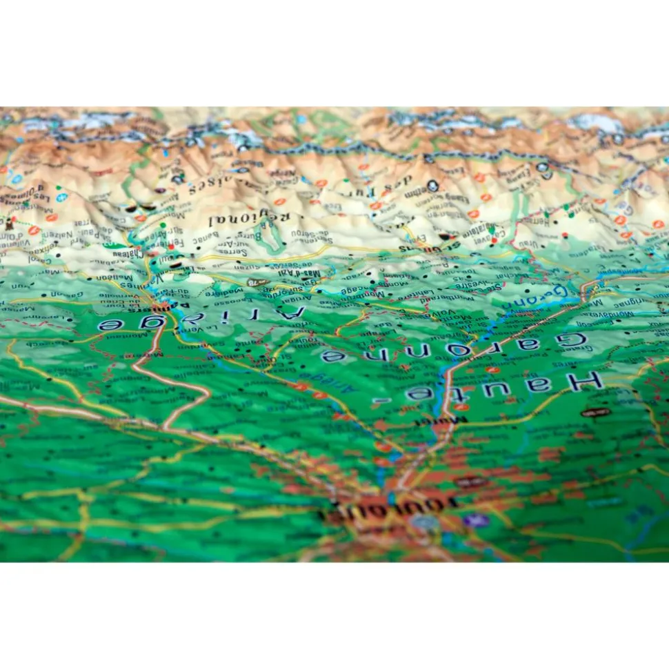 Carte 3D 3DMAP Les Pyrénnées