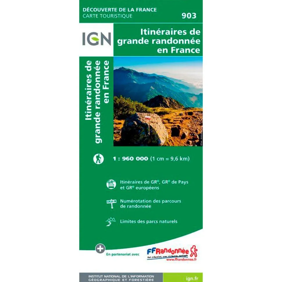 Carte IGN 903 France Grandes Randonnees
