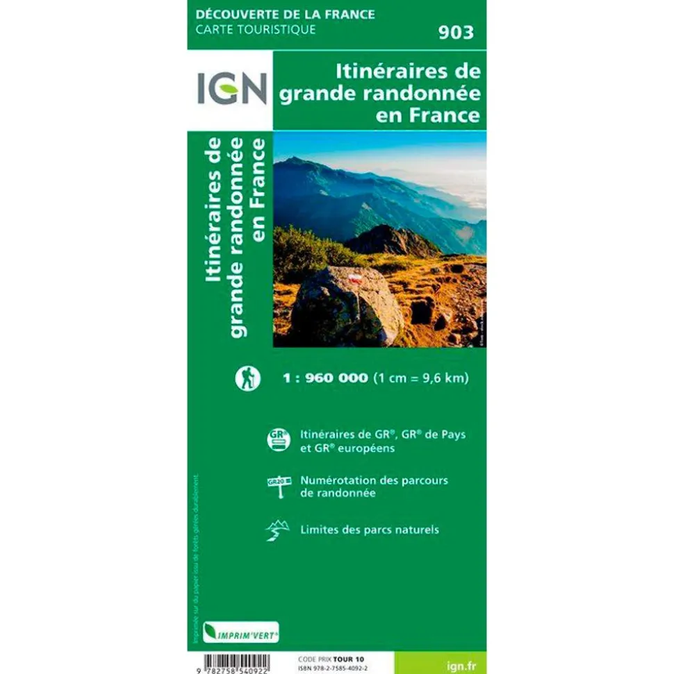 Carte IGN 903 France Grandes Randonnees