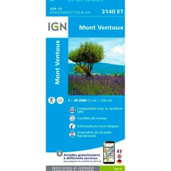 Carte IGN 3140ET Mont Ventoux