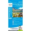 Carte IGN 3437ET Orcieres-Merlette, Sirac, Mourre Froid, PNR des Ecrins
