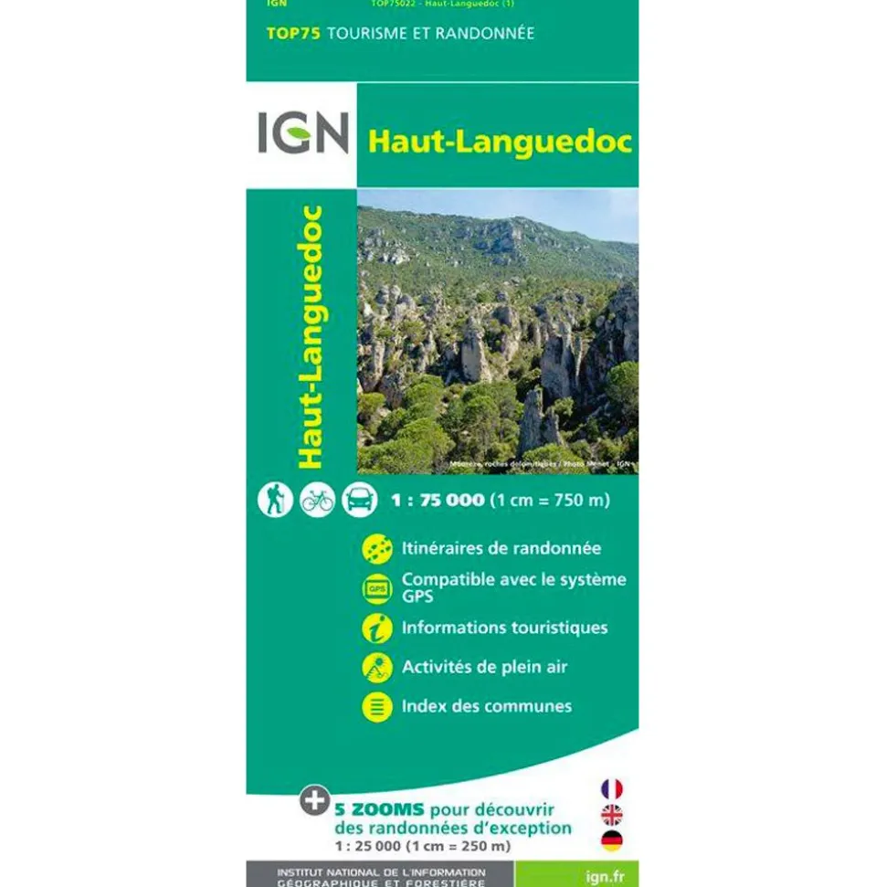 Carte IGN Haut-Languedoc