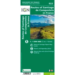 Carte IGN Les Chemins vers Saint Jacques De Compostelle