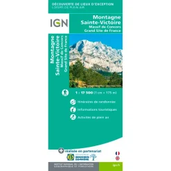 Carte IGN Montagne Sainte-Victoire