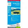 Carte IGN 2148OTR Vicdessos, Pique d'Estats, Pic du Montcalm