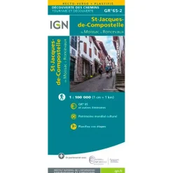 Carte IGN St Jacques De Compostelle De Moissac à Roncevaux