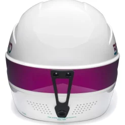 Casque Briko Elias Shiny White Violet Bondi Blue