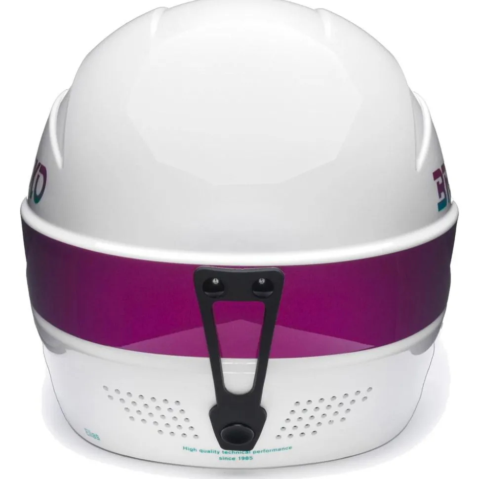 Casque Briko Elias Shiny White Violet Bondi Blue
