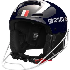 Casque Briko Slalom Epp - France Shiny Tangaroa Blue White