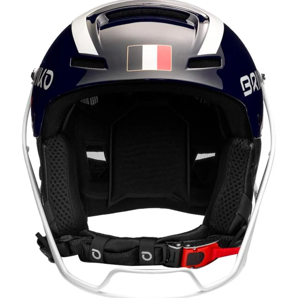 Casque Briko Slalom Epp - France Shiny Tangaroa Blue White