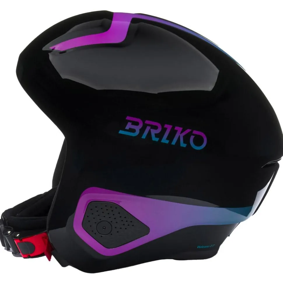 Casque Briko Vulcano 2.0 Shiny Black Violet Bondi Blue