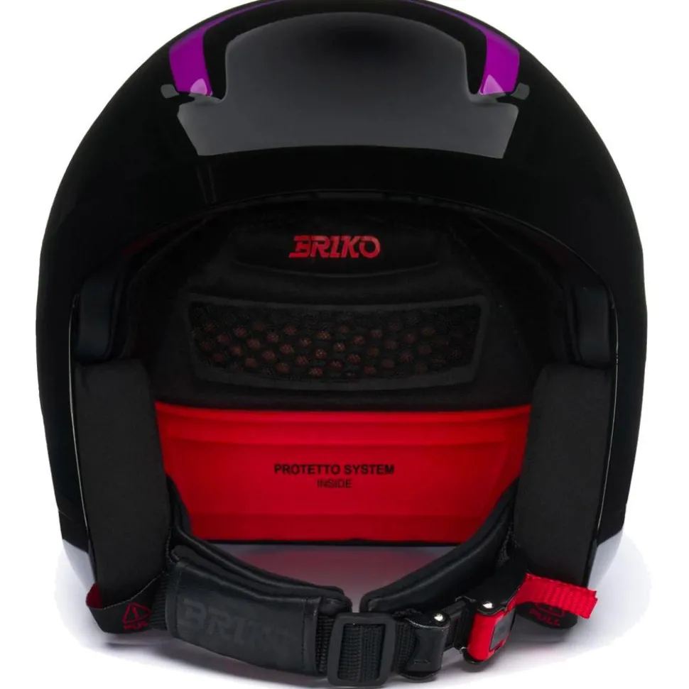 Casque Briko Vulcano 2.0 Shiny Black Violet Bondi Blue