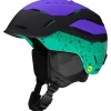Casque Smith Vantage 2 Mips Matte Black Ultraviolet Emerald City
