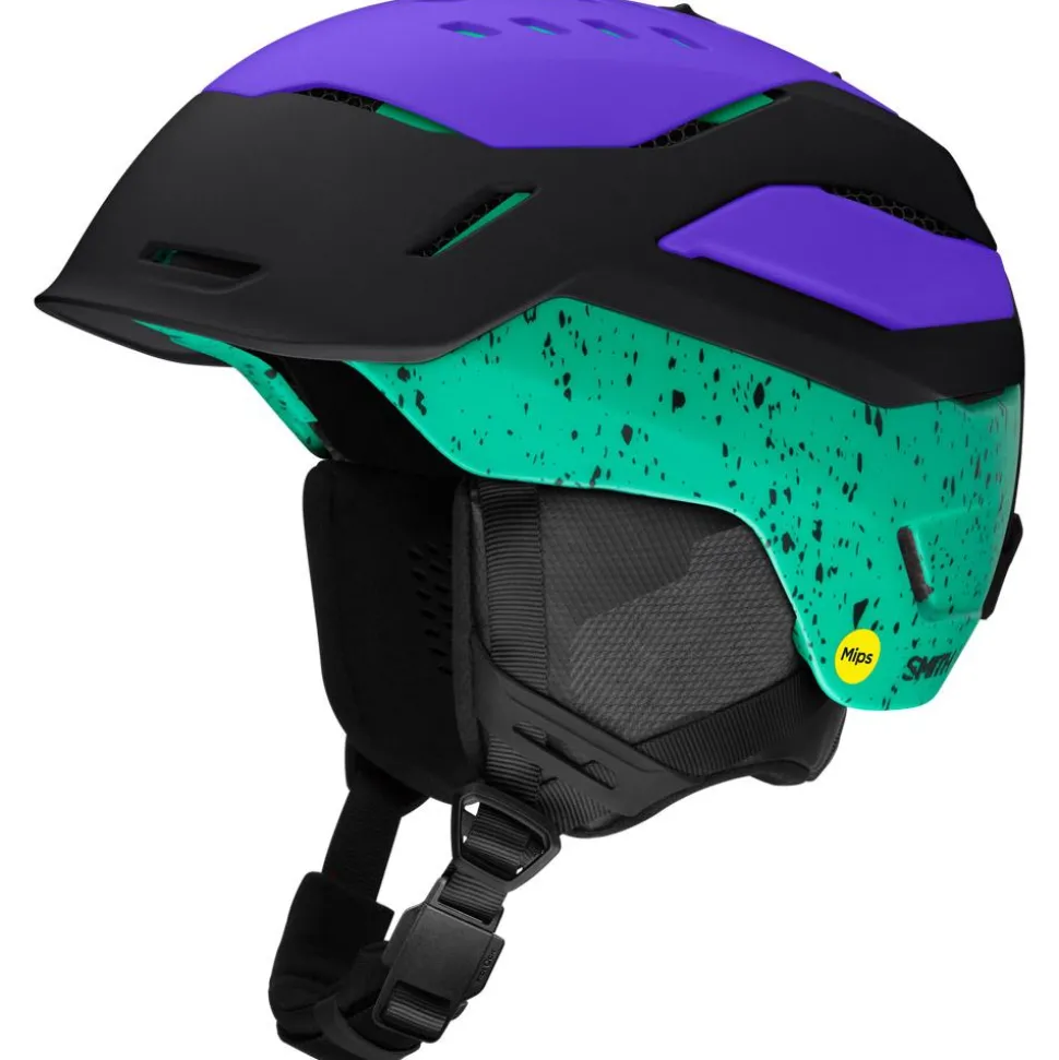 Casque Smith Vantage 2 Mips Matte Black Ultraviolet Emerald City