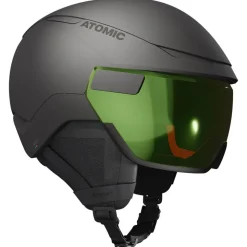 Casque visière Atomic Revent Gt Amid Visor Hd Photo Black Green Gold
