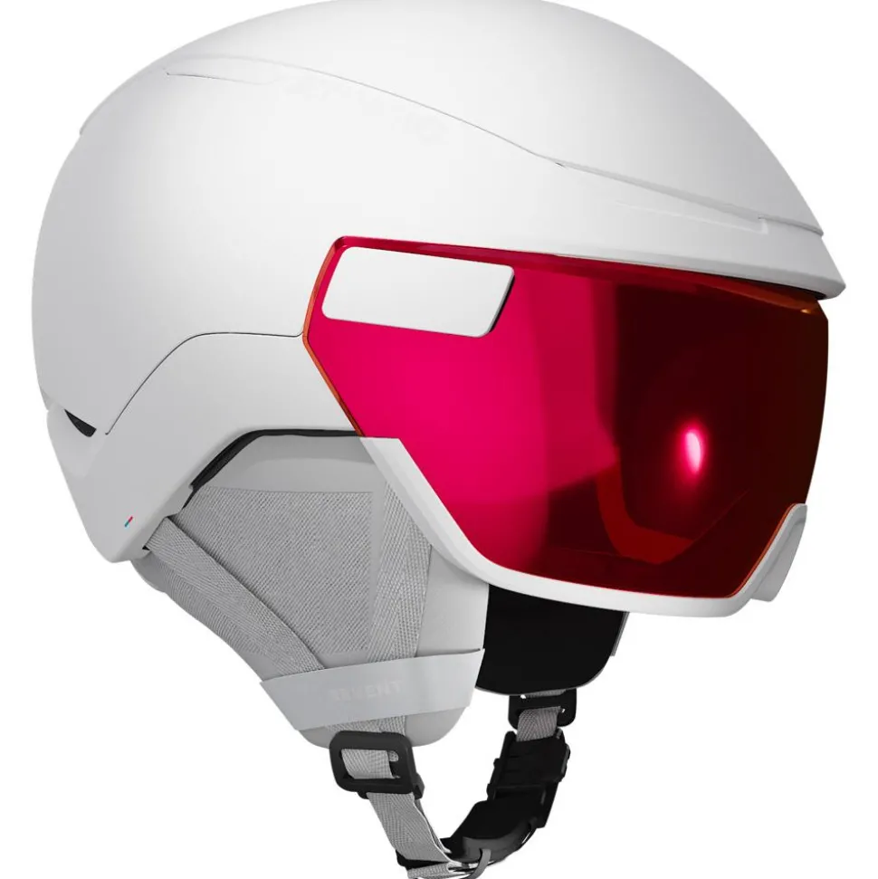 Casque visière Atomic Revent Gt Amid Visor Hd White Leather Red
