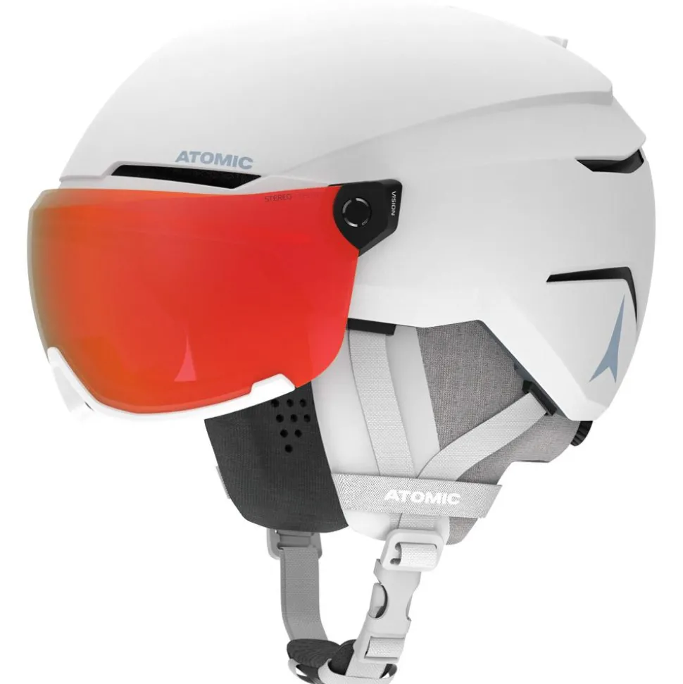 Casque visière Atomic Savor Visor Photo White Heather Red