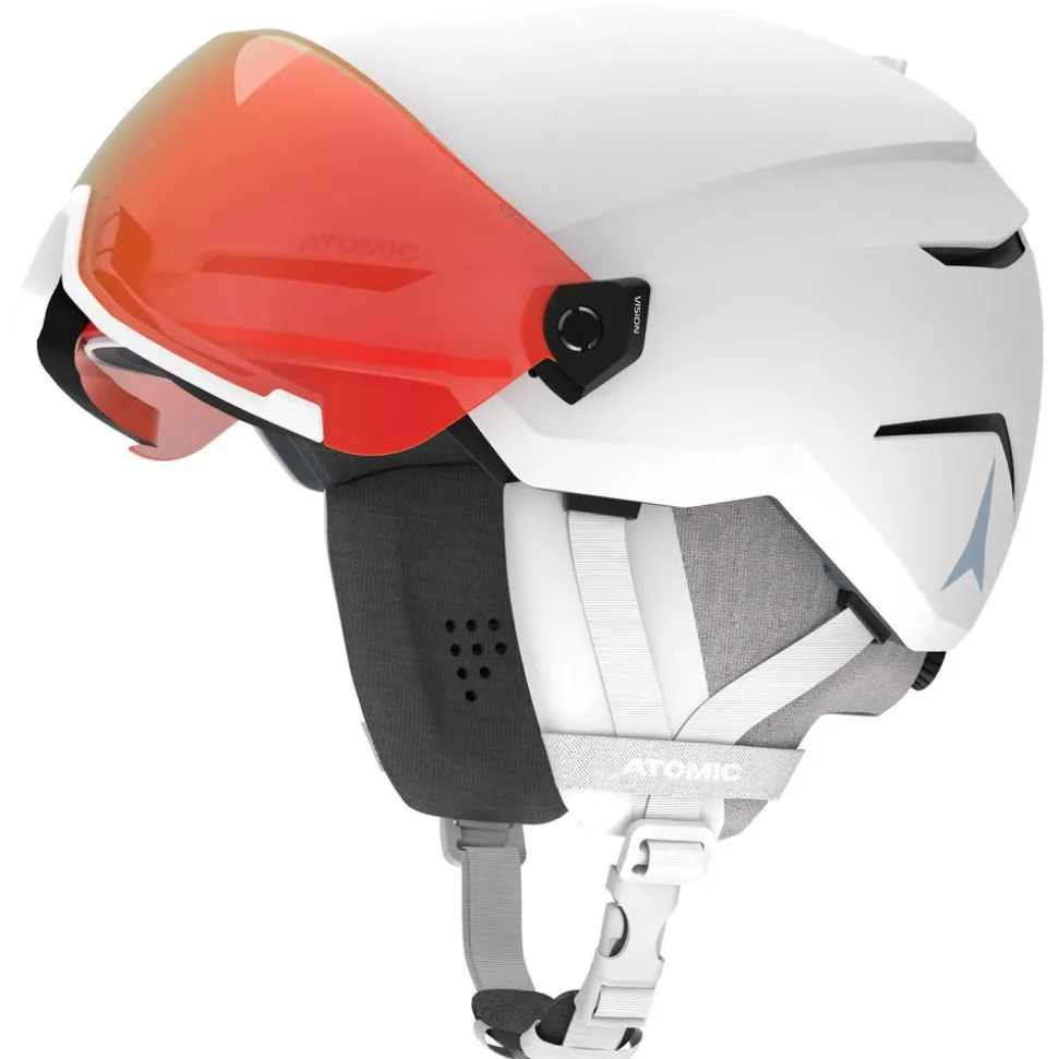 Casque visière Atomic Savor Visor Photo White Heather Red