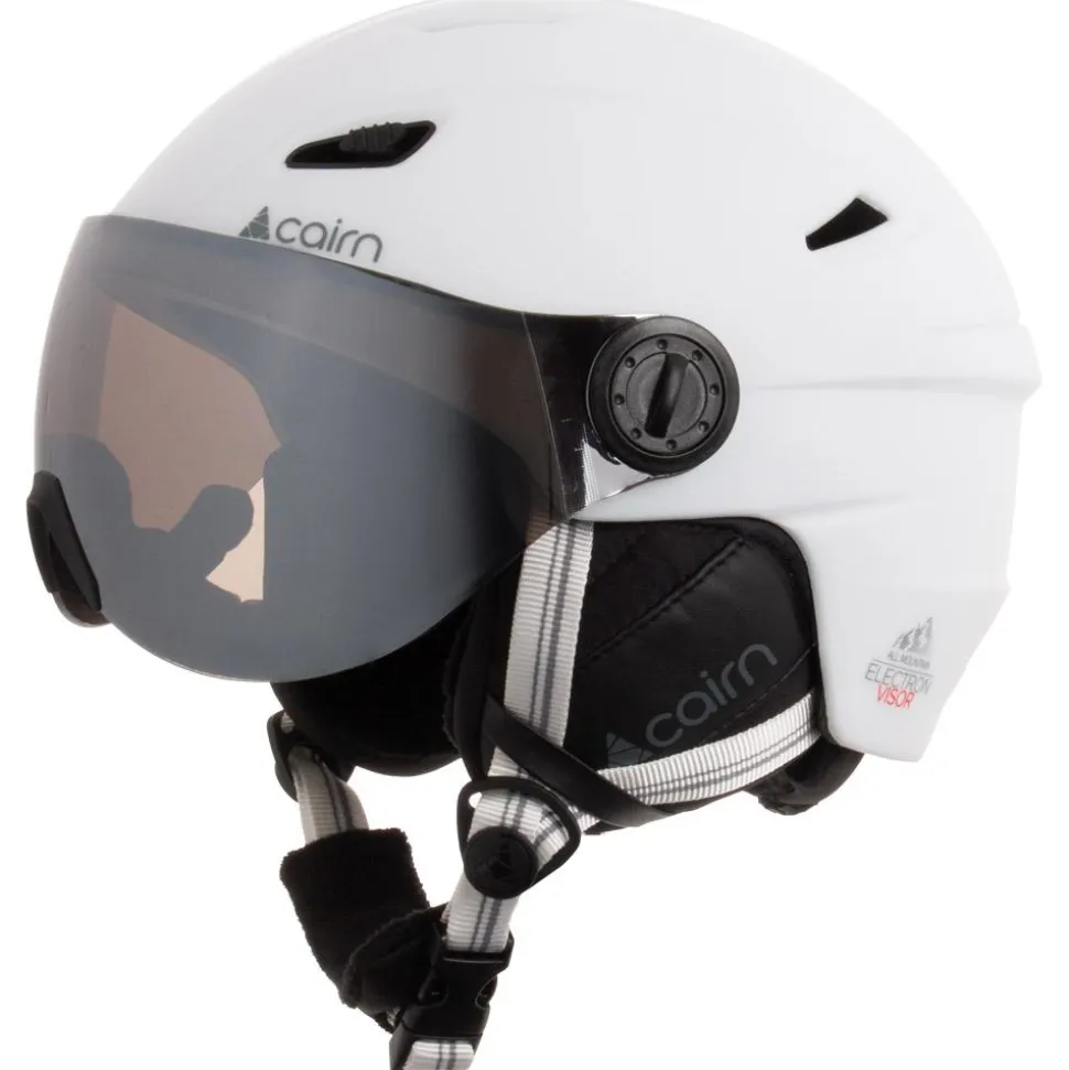 Casque visière Cairn Electron Visor Mat White