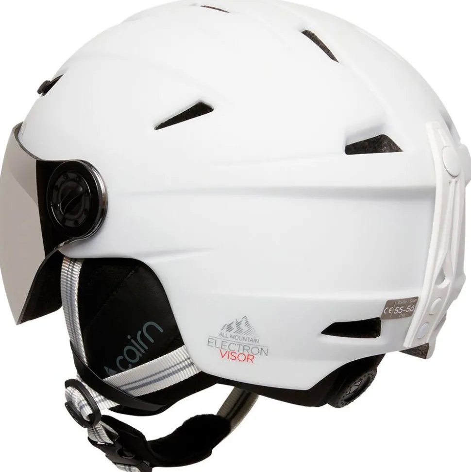 Casque visière Cairn Electron Visor Mat White