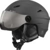 Casque visière Cairn Electron Visor Junior Mat Black