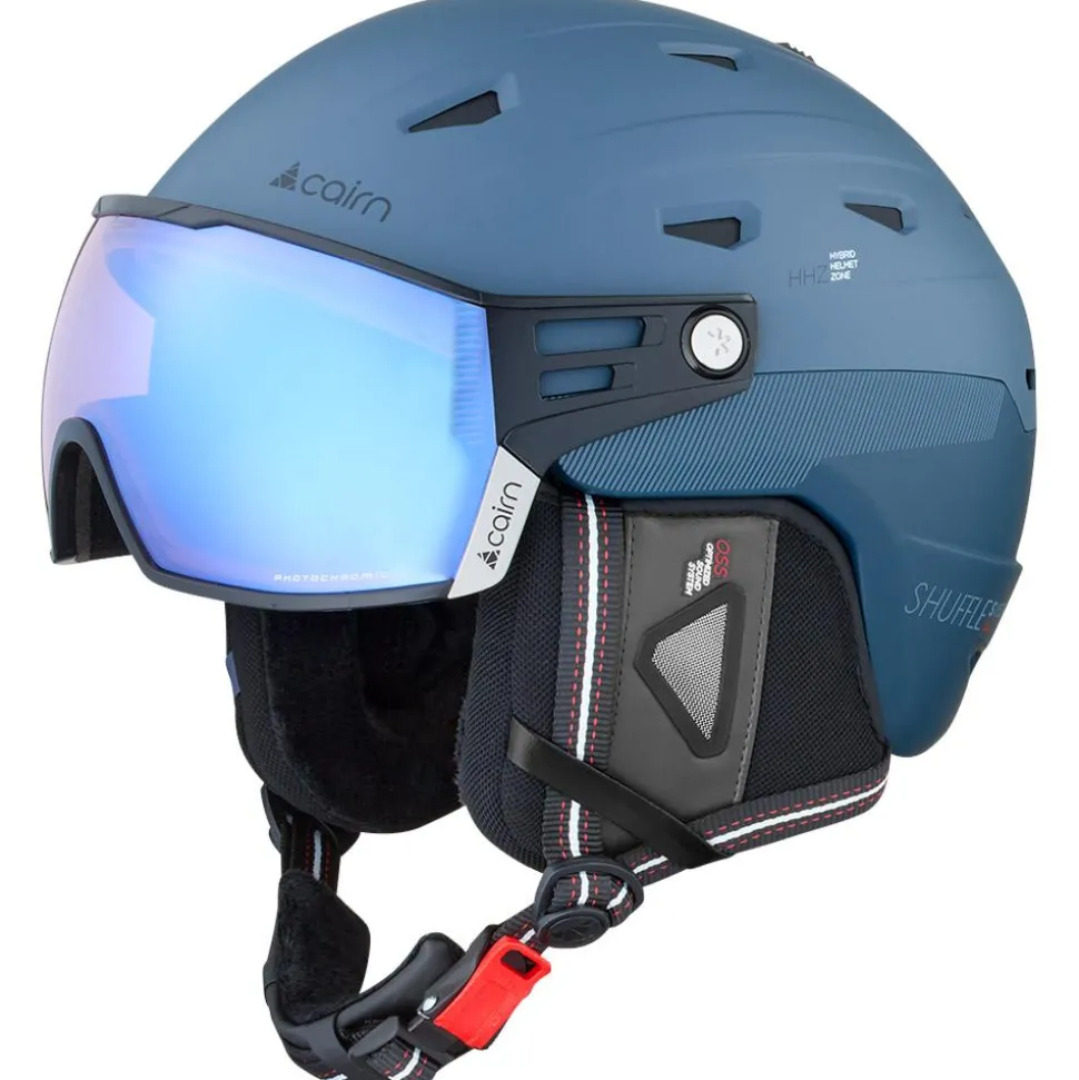 Casque visière Cairn Shuffle S-Visor Evolight Nxt Mat Vintage Blue
