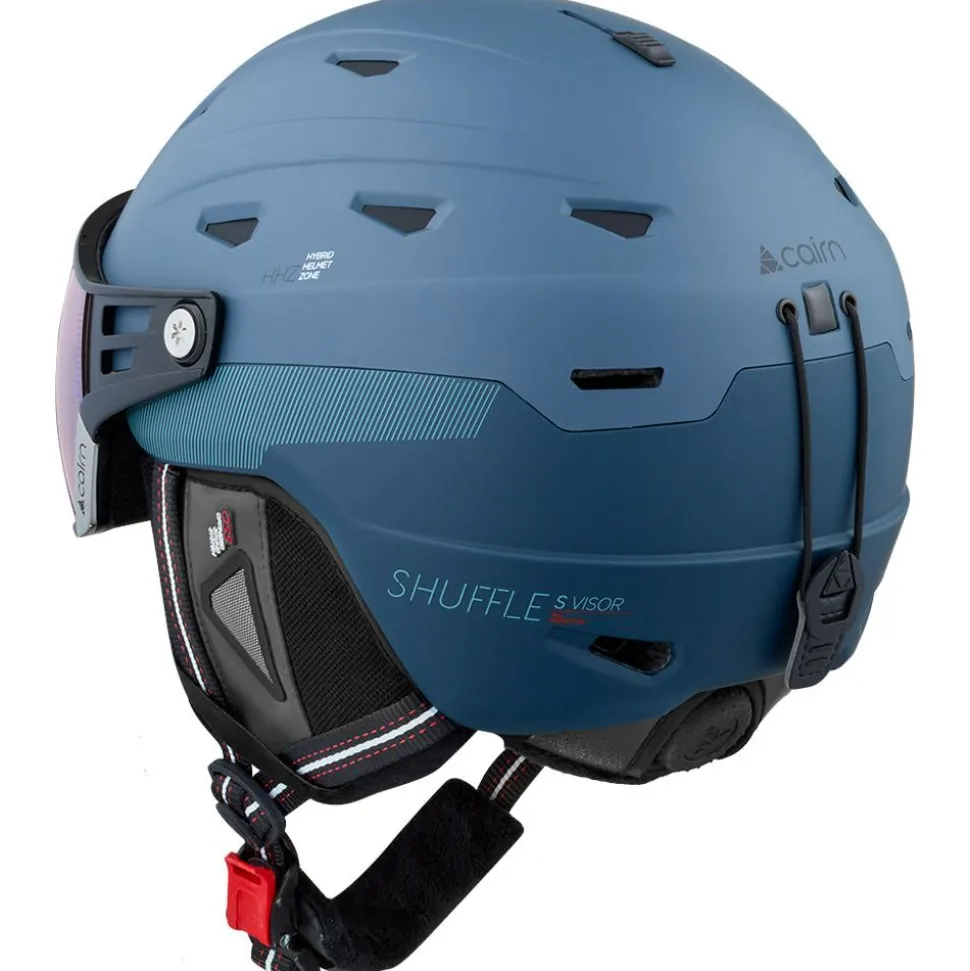 Casque visière Cairn Shuffle S-Visor Evolight Nxt Mat Vintage Blue