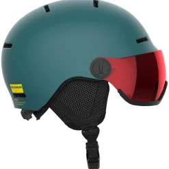 Casque visière Salomon Orka Visor North Atlantic Flash Red
