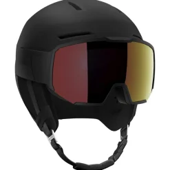 Casque visière Salomon Osmo Pro Black Sigma Photo Poppy Red
