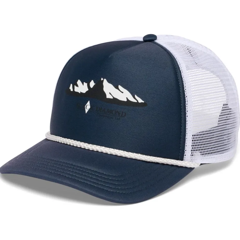 Casquette Black Diamond Flat Bill Trucker Hat Charcoal White Mountainscape