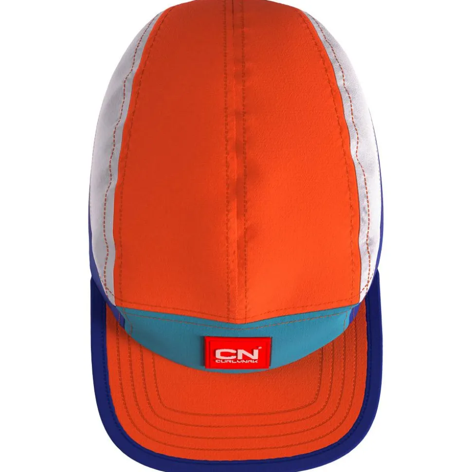 Casquette Curlynak 5 Pans Orange Blue