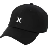 Casquette Hurley Women Mom Iconic Hat Black White