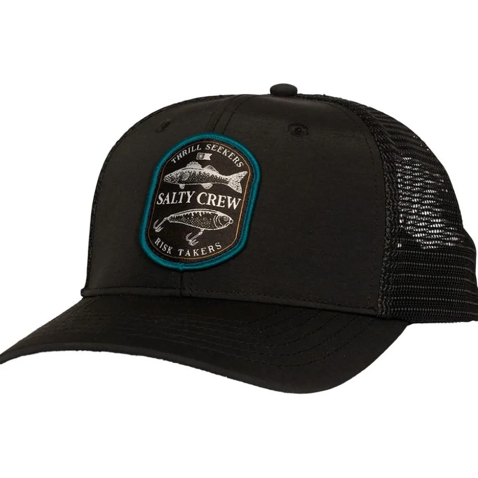Casquette Salty Crew Baited Retro Trucker Black