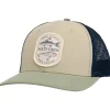 Casquette Salty Crew Baited Retro Trucker Oil Green Blue