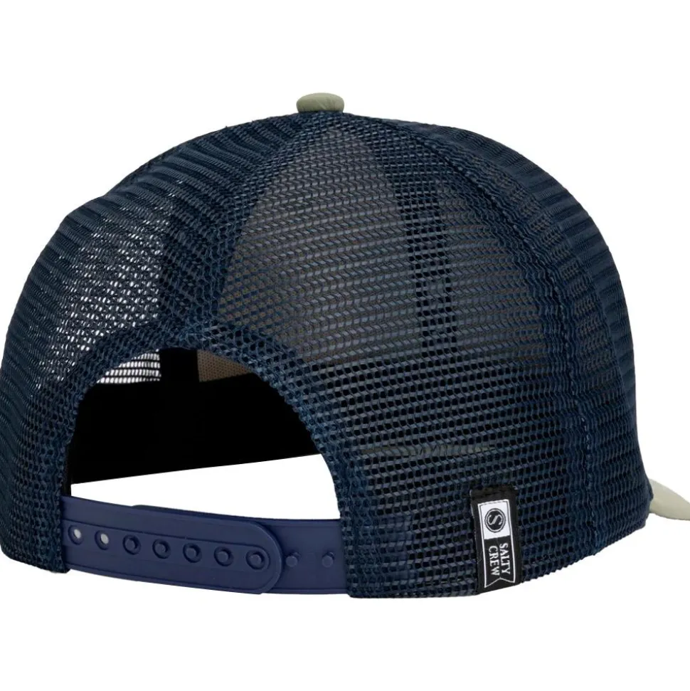 Casquette Salty Crew Baited Retro Trucker Oil Green Blue