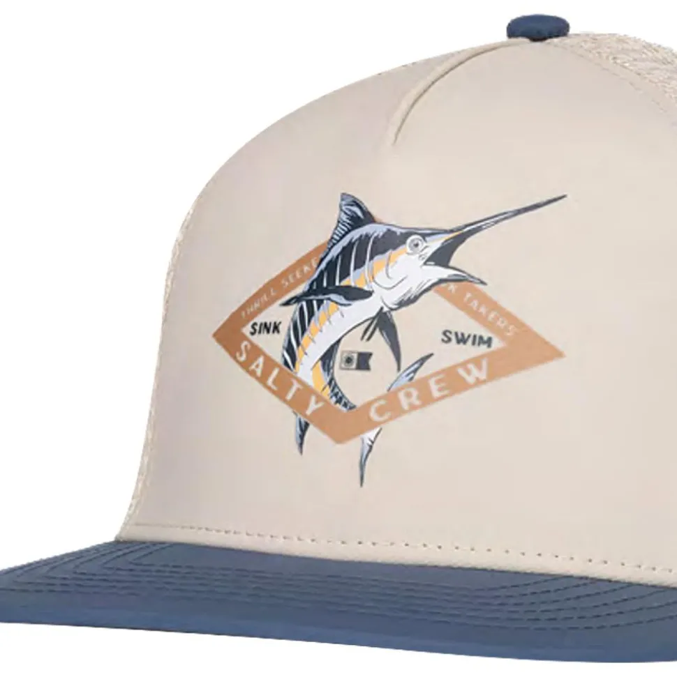 Casquette Salty Crew Diamond Marlin Boys Trucker Oyster Slate