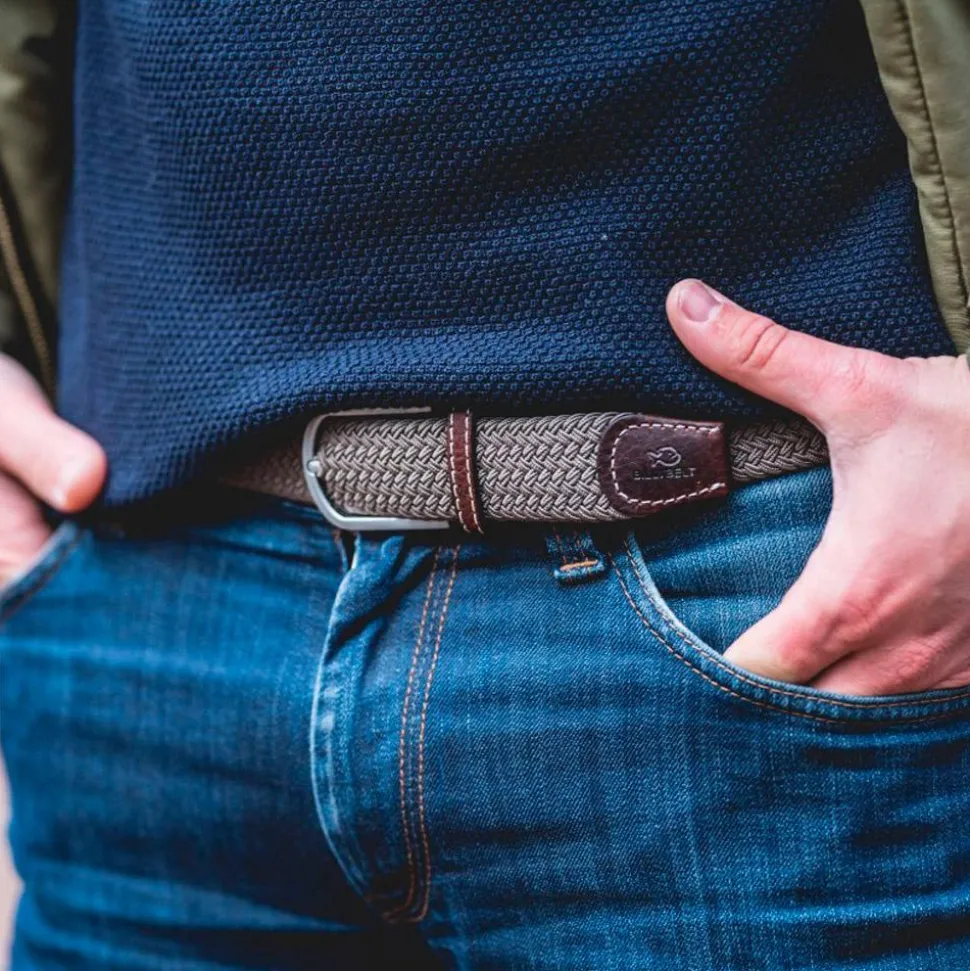 Ceinture BillyBelt Tressée Beige Taupe