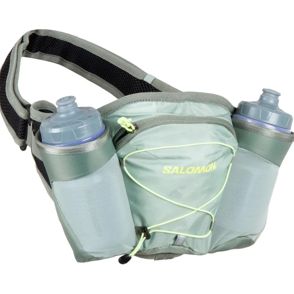 Ceinture Running Salomon Cross Belt 2 Bottles Green Milieu Agave Green Sharp Green