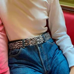 Ceinture Skimp Print Black Zèbre