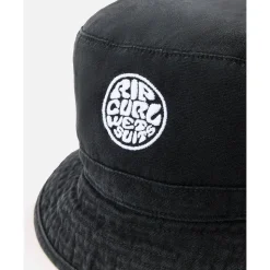 Chapeau Rip Curl Wetty Icon Bucket Hat Black