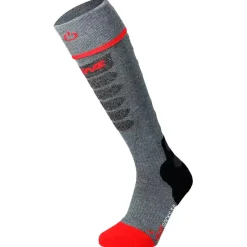 Chauffage pied Lenz Heat Sock 5.1 Toe Cap Slim Fit Gris Rouge