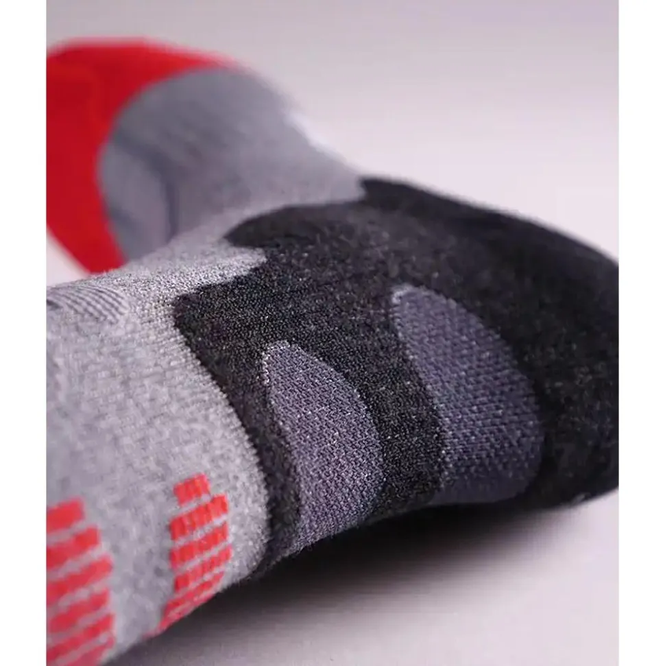 Chauffage pied Lenz Heat Sock 5.1 Toe Cap Slim Fit Gris Rouge