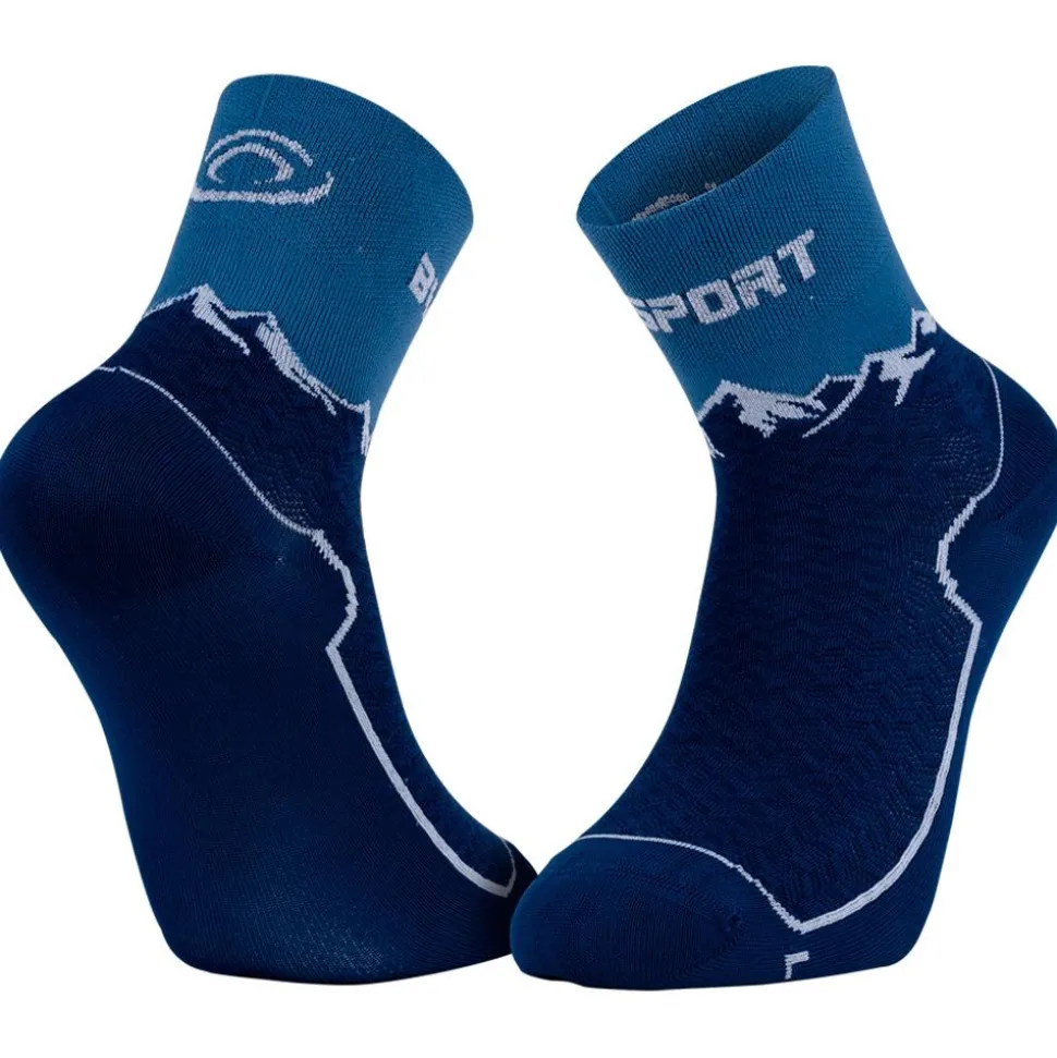 Chaussettes Bv Sport Gr Double Socks Mid Bleu Navy