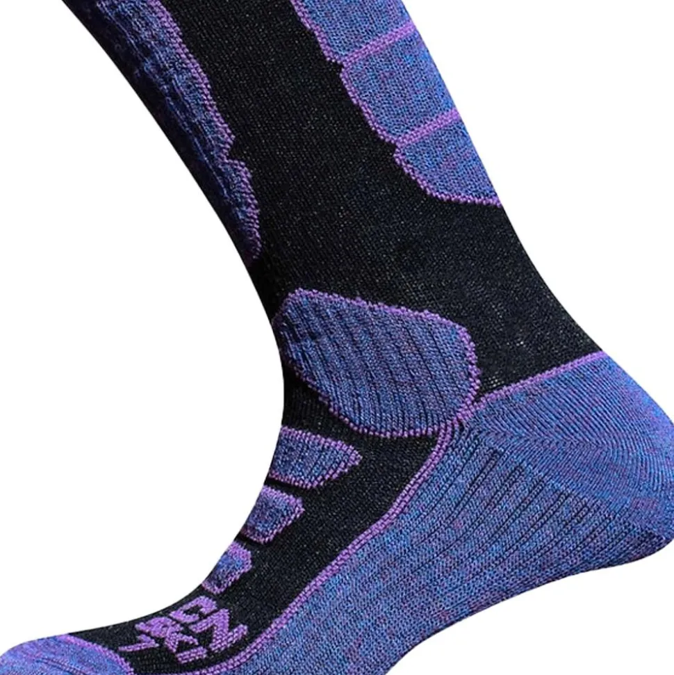 Chaussettes Curlynak Ski Comfort Women Noir Violet