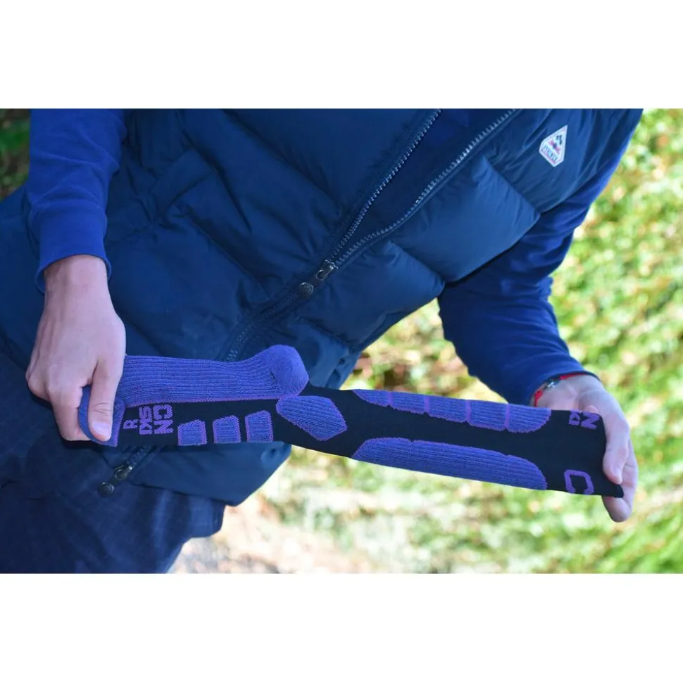 Chaussettes Curlynak Ski Comfort Women Noir Violet