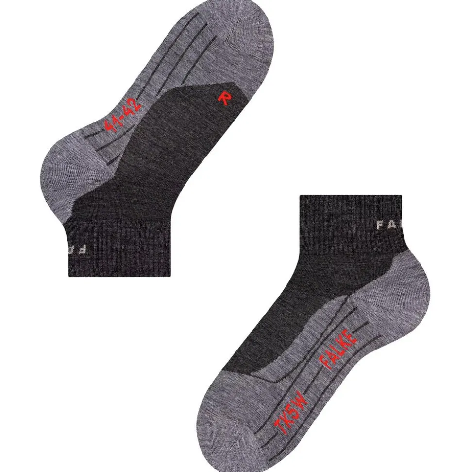 Chaussettes Falke Tk5 Short Women Asphalt Melange