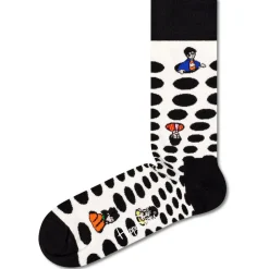 Chaussettes Happy Socks Beatles Silhouettes Noir Blanc