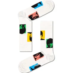 Chaussettes Happy Socks Beatles Silhouettes Blanc